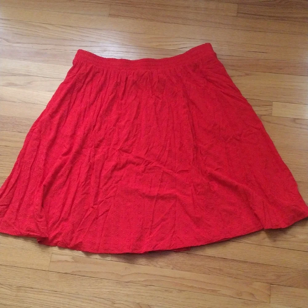 Torrid Retro Chic Eyelet Midi Skirt Size 3 NWOT - Picture 8 of 10